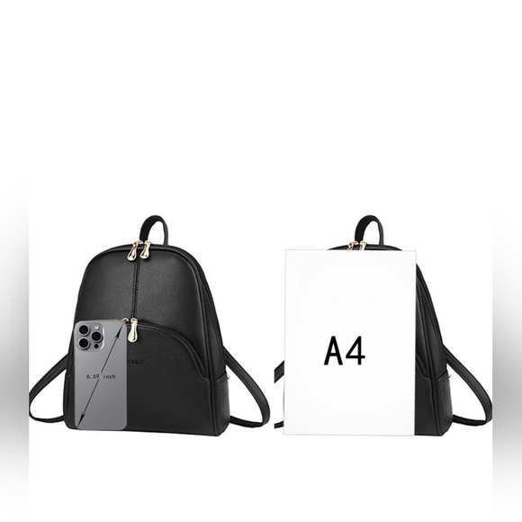 Black Women's Backpack - Picture 2 of 12